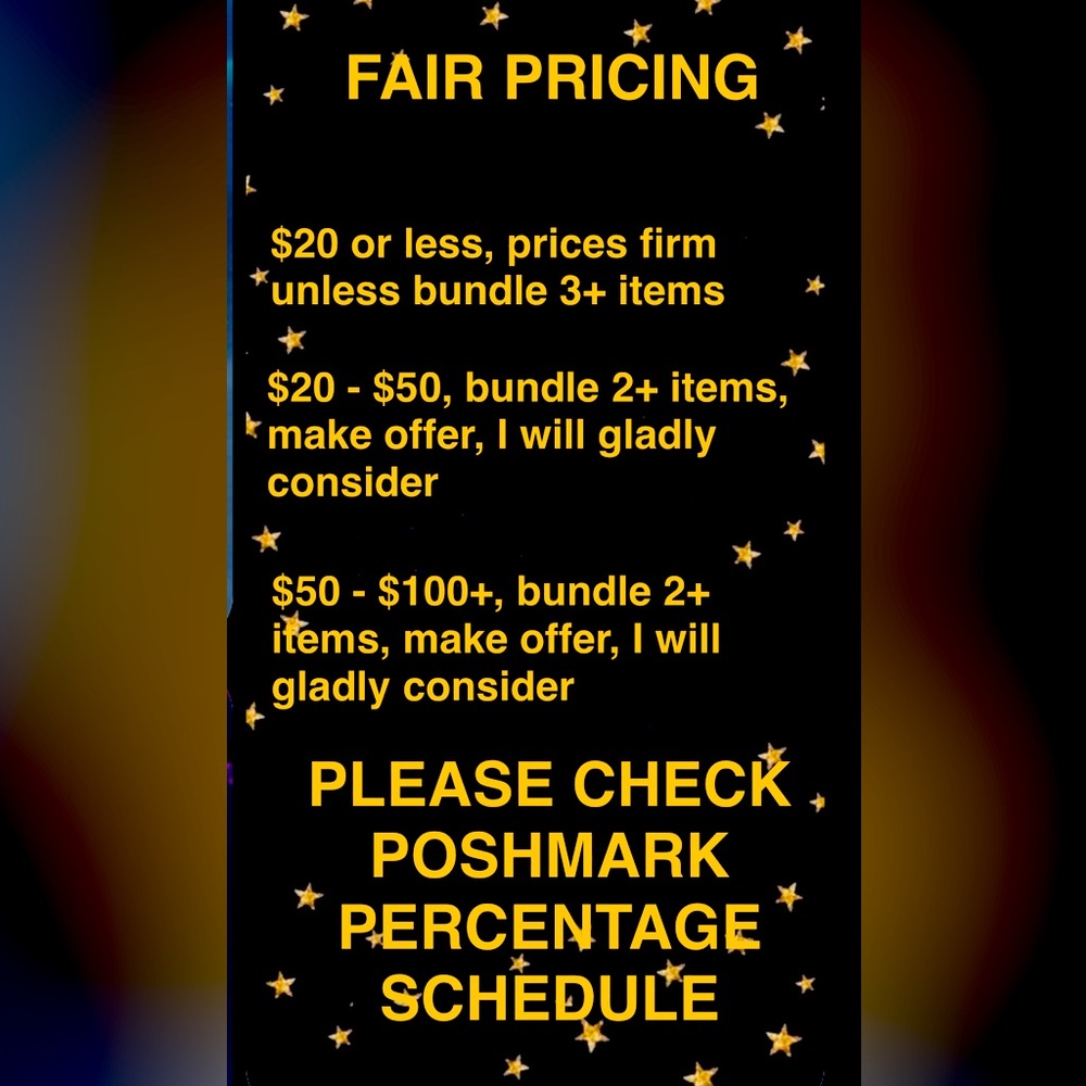 FAIR PRICING - PLEASE RESPECT